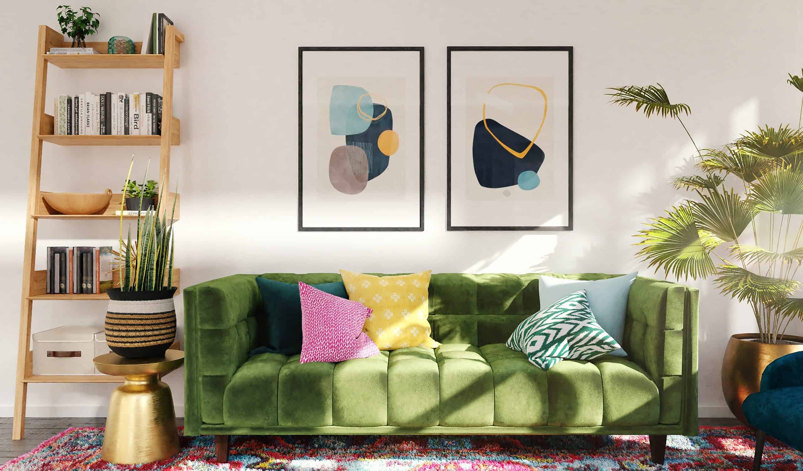 Kolorowa sofa w salonie – czym kierować się podczas wyboru tapicerki?